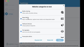 Категории веб-сайтов тестируемых OONI Probe